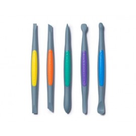 CLAY FINISHING TOOLS (MEDIUM): STRONG-FIRM SILICONE SET (5PCS) CLAY FINISHING TOOLS (MEDIUM): STRONG-FIRM SILICONE SET (5PCS)